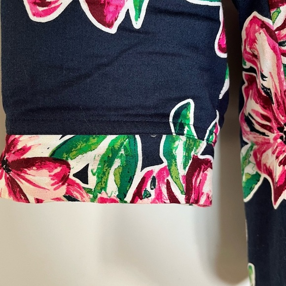 Van Heusen Cotton Floral Tunic Blouse | Size M - Picture 2 of 6